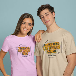 プレートナイフフォーク感謝祭レフトバーズチーム Tシャツ