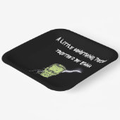 プレートパーソナライズされた、フランケンシュタインハロウィーン ペーパープレート (傾斜あり)