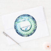 プレートファンシー器具クリスマス ラウンドシール (封筒)