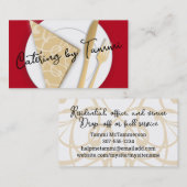 プレートフォークナプキンシェフケータリング名刺 名刺 (正面/裏面)