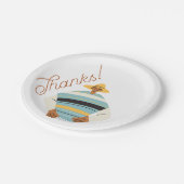 プレート感謝してい ペーパープレート (アングル)