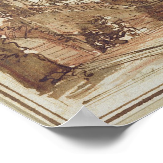 プレート第八の予備スケッチ ポスター (角)