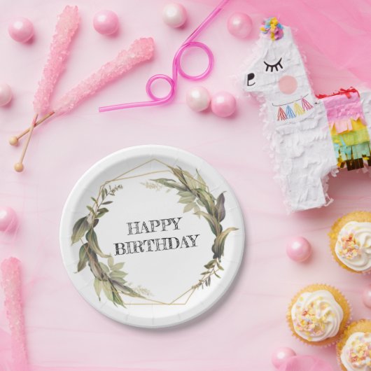 プレート紙誕生日パーティー使い捨て用品7" ペーパープレート (パーティー)