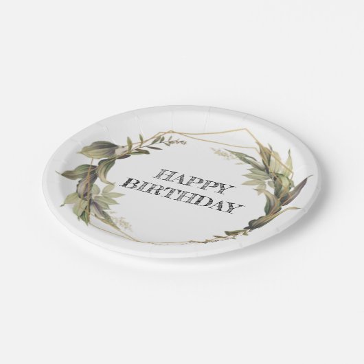 プレート紙誕生日パーティー使い捨て用品7" ペーパープレート (アングル)