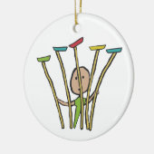 プレート紡績 セラミックオーナメント (左)