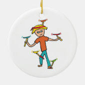 プレート紡績 セラミックオーナメント (裏面)