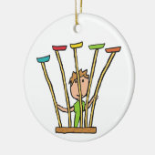 プレート紡績 セラミックオーナメント (左)