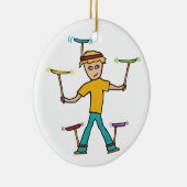 プレート紡績 セラミックオーナメント (右)