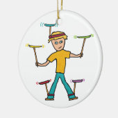 プレート紡績 セラミックオーナメント (左)