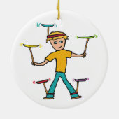 プレート紡績 セラミックオーナメント (裏面)