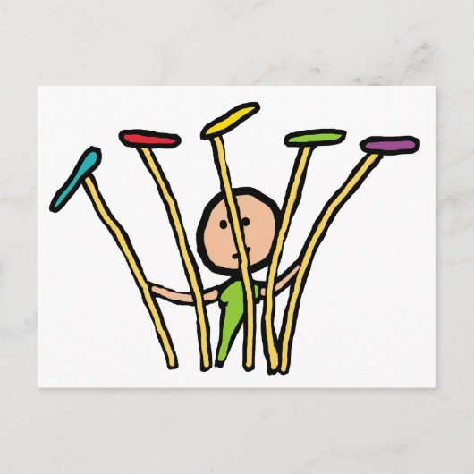 プレート紡績 ポストカード (正面)