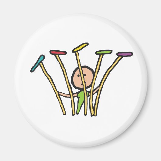 プレート紡績 マグネット (正面)