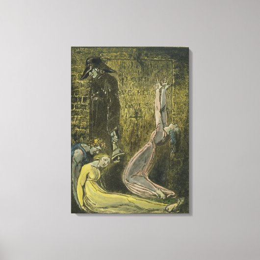 プレート13ヨーロッパ。A Prophecy', 1794 (レリーフ、 浮き彫りe キャンバスプリント (正面)