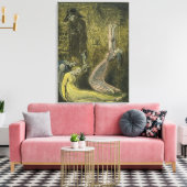 プレート13ヨーロッパ。A Prophecy', 1794 (レリーフ、 浮き彫りe キャンバスプリント (インサイチュ (リビング))