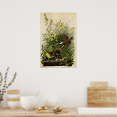 プレート136 | Meadow Lark |アメリカの鳥 ポスター (キッチン)