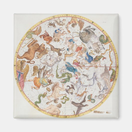 プレート26 Atlas Coelestisより、John Flamsteed マグネット (正面)