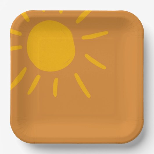 プレート、こ来この息子の赤ちゃん ペーパープレート (正面)