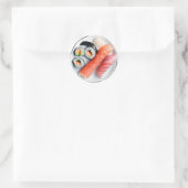 プレート |リアルな食べ物 ラウンドシール (バッグ)