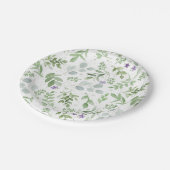 プレート – 緑とラベンダー (アングル)