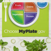 プレート(緑)キッチンタオルを選択 キッチンタオル (折り畳み)