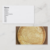 プレート(金ゴールド) 名刺 (正面/裏面)