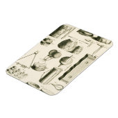 プレートII：古代とパーカッションモダン楽器 マグネット (左側)