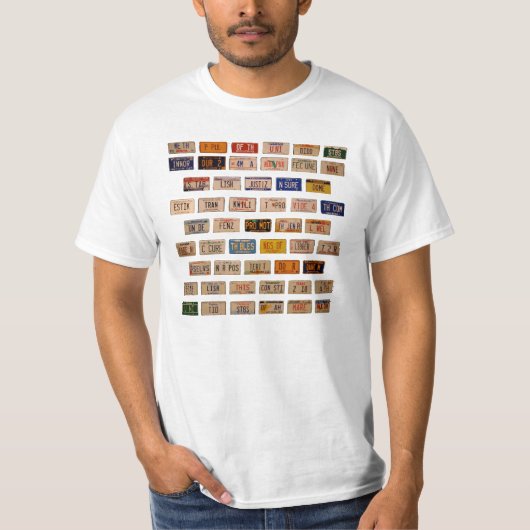 プレートVSF01の序文 Tシャツ (正面)