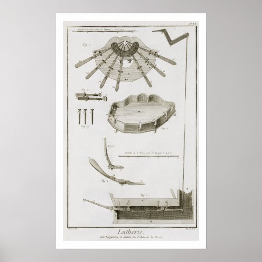 プレートXX:ペダルの広がり及び働き ポスター (正面)