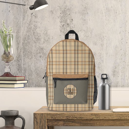 プレードモダンパーチメント プリントバックパック