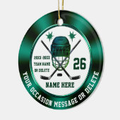 プレーパーソナライズされたヤー、チーム、 セラミックオーナメント (左)