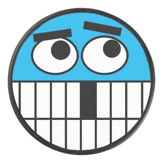 プレーヤーおもしろいまたはコーチのためのアイスホッケーパックのギフト アイスホッケーパック (正面)