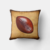 プレーヤーとパーソナライズなフットボールのコーチのためのギフト クッション (裏面)