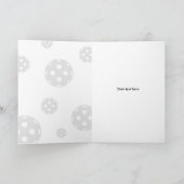 プレーヤーとファンのためのピクレボールマニア誕生日カード カード (内部)