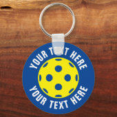 プレーヤーとファンのためのピックボールのテニスキーチェーンギフト キーホルダー (正面)