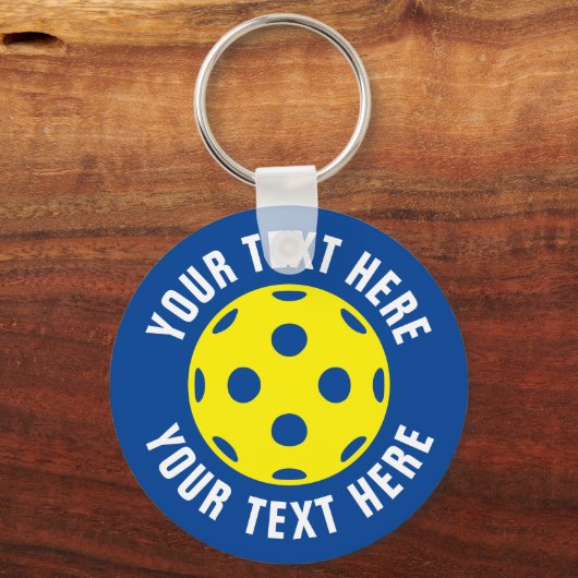 プレーヤーとファンのためのピックボールのテニスキーチェーンギフト キーホルダー (正面)