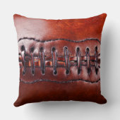 プレーヤーのための写真そしてパーソナライズなフットボールの枕 クッション (裏面)