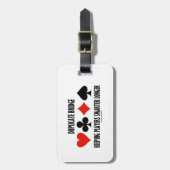 プレーヤーのより頭が切れるなより長い保つ重複した橋 ラゲッジタグ (正面縦)