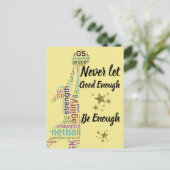 プレーヤーの位置およびやる気を起こさせるネットボール引用文 ポストカード (スタンド正面)