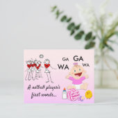 プレーヤーの位置をテーマにしたおもしろいNetball引用文 ポストカード (スタンド正面)