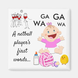 プレーヤーの位置をテーマにしたおもしろいNetball引用文 マグネット