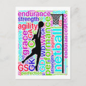 プレーヤーの位置ネットボ感動的ール ポストカード (正面)