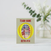 プレーヤーの写真のトレーディングカード 名刺 (スタンド正面)