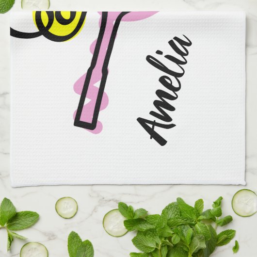 プレーヤーまたはコーチのためのかわいい台所タオルのギフトのアイディア キッチンタオル (折り畳み)