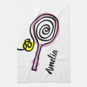 プレーヤーまたはコーチのためのかわいい台所タオルのギフトのアイディア キッチンタオル (縦)