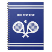 プレーヤーまたはコーチのためのパデルテニスのノートのギフト ノートブック (正面)