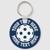 プレーヤーやファンのためのウィッフルボールキーチェーンギフト キーホルダー (正面)