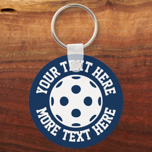 プレーヤーやファンのためのウィッフルボールキーチェーンギフト キーホルダー (正面)