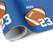 プレーヤーサッカーブルー ラッピングペーパー (ロールコーナー)