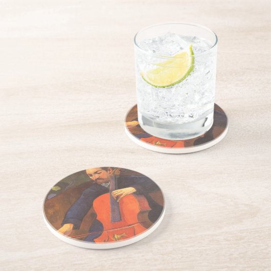 プレーヤーシュネクルドポートレートバイポールゴーギン コースター (側面)