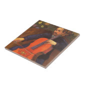 プレーヤーシュネクルドポートレートバイポールゴーギン タイル (側面)